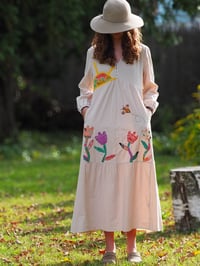Image 1 of Sunshine in My Pocket Hand Appliqué Dress