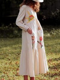 Image 2 of Sunshine in My Pocket Hand Appliqué Dress