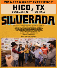HICO, TX / Hico Hall (December 12) VIP MEET & GREET PASS