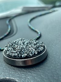 Image 2 of Celestial 3D Oval Pendant Necklace 