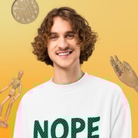 Image 4 of NOPE! Oversized Heavyweight Sweatshirt