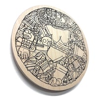 Image 3 of coyolxauhqui / birch plywood