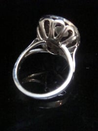 Image 4 of FRENCH EDWARDIAN 18CT WHITE GOLD NATURAL OLD CUT DIAMOND 1.20CT CLUSTER RING