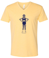 Image 1 of Limited Edition - Michigan - "Richard Simmons" Vneck T-shirt