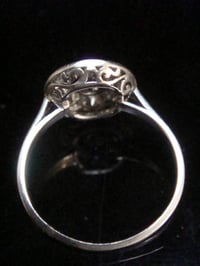 Image 4 of FRENCH EDWARDIAN 18CT WHITE GOLD NATURAL OLD CUT DIAMOND 1.40CT CLUSTER RING