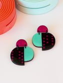 Pendientes PLUG&PLAY azul y negro