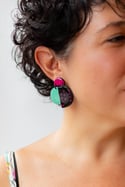 Pendientes PLUG&PLAY azul y negro