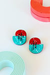 Pendientes PLUG&PLAY azul y rojo