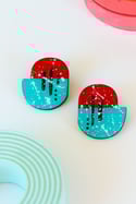 Pendientes PLUG&PLAY azul y rojo