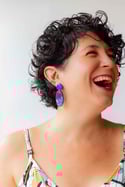 Pendientes PLUG&PLAY granate y azul
