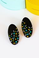Pendientes PLUG&PLAY negro moteado