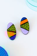 Pendientes PLUG&PLAY verde y naranja