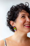 Pendientes PLUG&PLAY verde y naranja