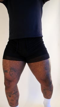 Image 3 of Black transparent shorts