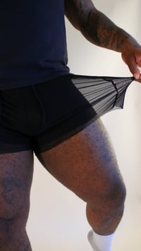Image 4 of Black transparent shorts