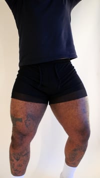 Image 1 of Black transparent shorts