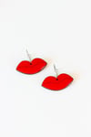 Aros labios rojos