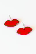 Aros labios rojos
