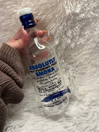 Image 2 of Absolute Vodka Glass Bong Vodka Bottle Bong 