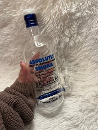 Image 5 of Absolute Vodka Glass Bong Vodka Bottle Bong 