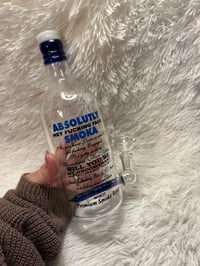 Image 6 of Absolute Vodka Glass Bong Vodka Bottle Bong 