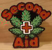 Second Aid Cannabis 1.5" Soft Enamel Pin 