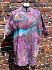 Image 2 of Strawberry Aurora - Ice Dyed T-shirt - Unisex XL/2XL
