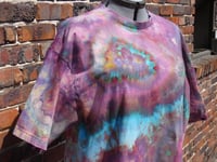 Image 1 of Strawberry Aurora - Ice Dyed T-shirt - Unisex XL/2XL