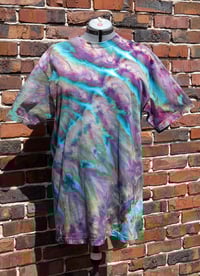 Image 2 of Psychedelic Auroroa Roll - Ice Dyed T- Shirt - Unisex L/XL