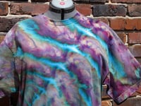 Image 1 of Psychedelic Auroroa Roll - Ice Dyed T- Shirt - Unisex L/XL