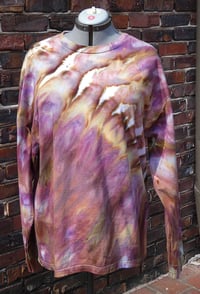Image 2 of Feathery Roll - Ice Dyed Long Sleeved T-Shirt - Unisex XL - FREE SHIPPING