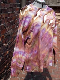 Image 3 of Feathery Roll - Ice Dyed Long Sleeved T-Shirt - Unisex XL - FREE SHIPPING
