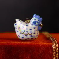 Blue Hen Necklace