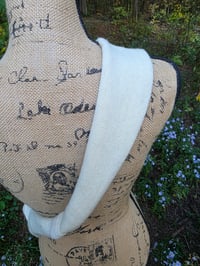 Image 3 of Pure Wool Crossbody Tote with Sequin Snowflakes