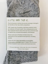 Image 3 of Hihi | Stitchbird conservation socks