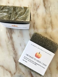 Image 3 of Midnight Pumpkin Cider Coconut Milk Black Hawaiian Lava Salt Soap Bar  