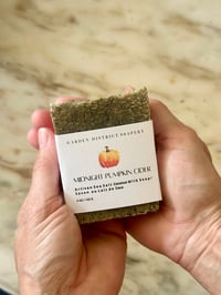 Image 4 of Midnight Pumpkin Cider Coconut Milk Black Hawaiian Lava Salt Soap Bar  