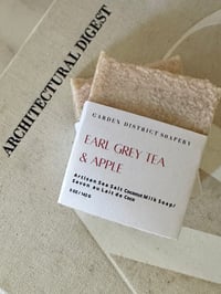Image 1 of Earl Grey Tea & Apple Coconut Milk Sea Salt Soap Bar 
