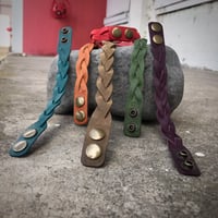 Image 2 of Leather Bracelet, Impossible Braid