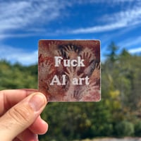 FUCK AI ART STICKER