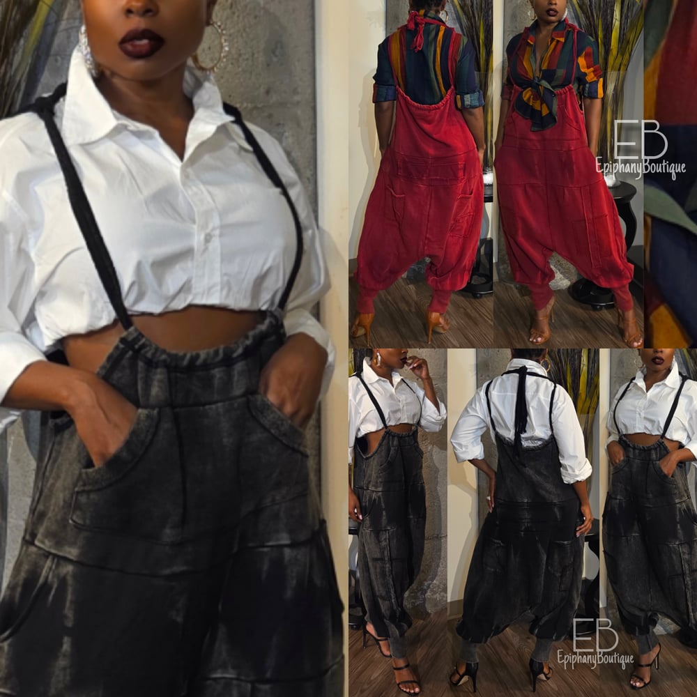 Image of The Cari Harem Overalls 