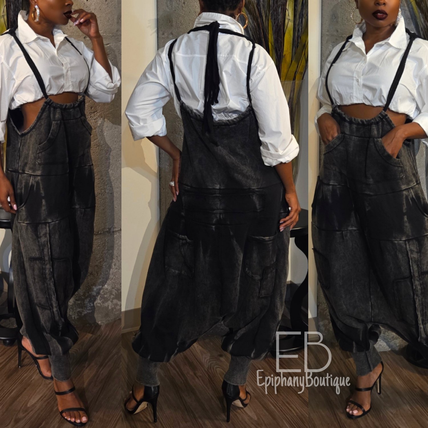 Image of The Cari Harem Overalls 