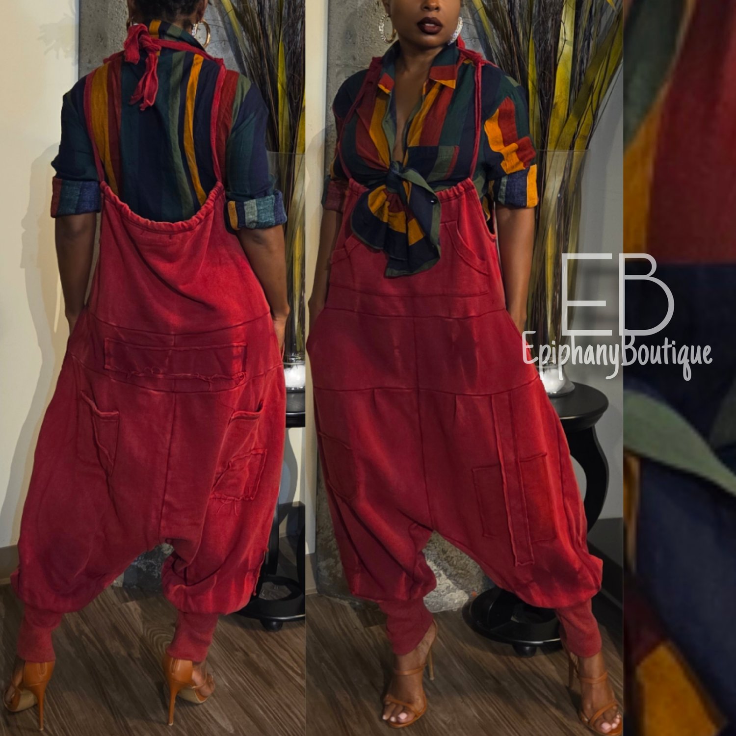 Image of The Cari Harem Overalls 