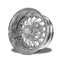 Image 1 of Luxor 13x7 Wire Wheel – 60 Spoke, Chrome, Reverse Offset  