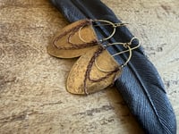 Image 3 of Imani earrings . Solid brass construction n.17