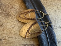 Image 4 of Imani earrings . Solid brass construction n.17