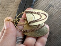 Image 5 of Imani earrings . Solid brass construction n.17