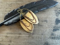 Image 2 of Imani earrings . Solid brass construction n.17