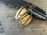 Image 9 of Imani earrings . Solid brass construction n.17