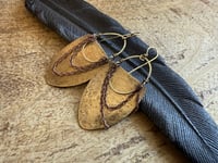 Image 11 of Imani earrings . Solid brass construction n.17